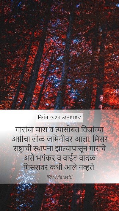 निर्गम 9:24 MARIRV Bible Verse Image
