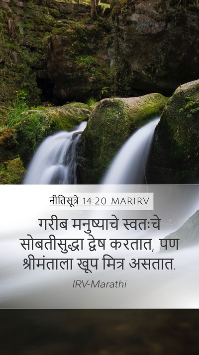 नीतिसूत्रे 14:20 MARIRV Bible Verse Image