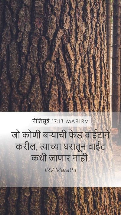 नीतिसूत्रे 17:13 MARIRV Bible Verse Image