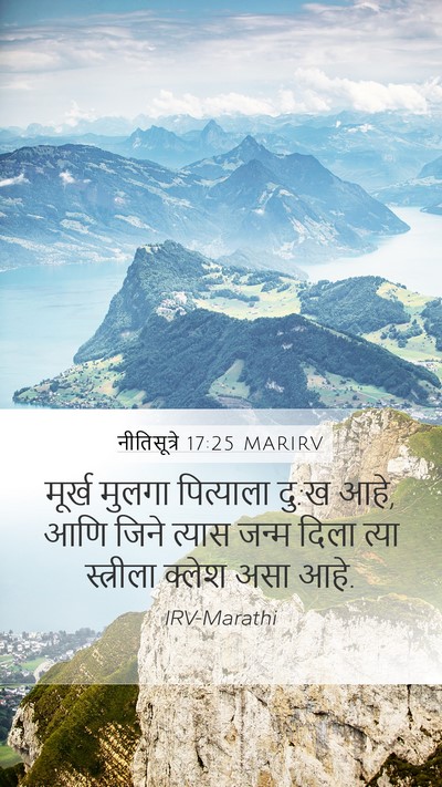 नीतिसूत्रे 17:25 MARIRV Bible Verse Image