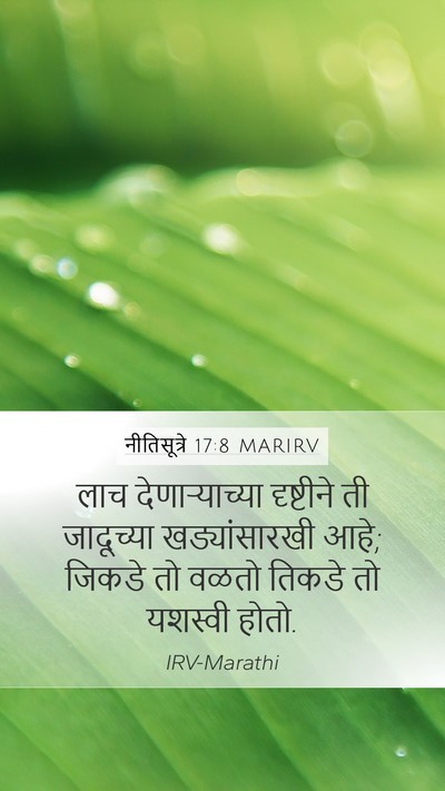 नीतिसूत्रे 17:8 MARIRV Bible Verse Image