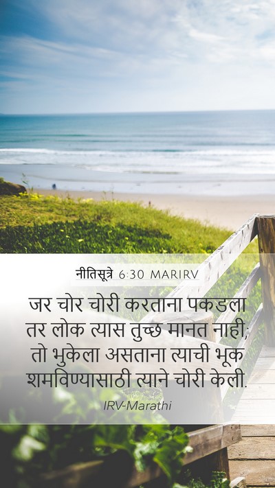 नीतिसूत्रे 6:30 MARIRV Bible Verse Image