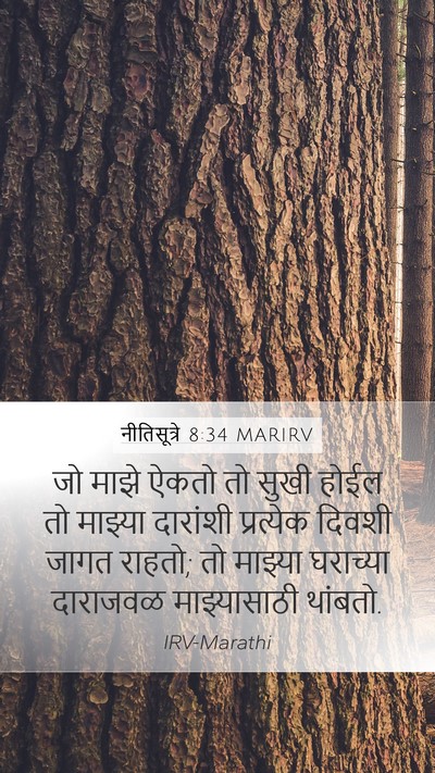 नीतिसूत्रे 8:34 MARIRV Bible Verse Image