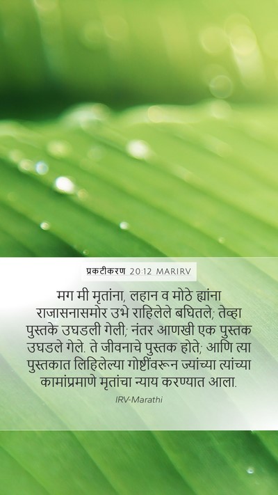 प्रकटीकरण 20:12 MARIRV Bible Verse Image