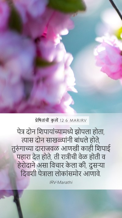 प्रेषितांचीं कृत्यें 12:6 MARIRV Bible Verse Image
