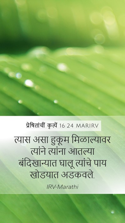 प्रेषितांचीं कृत्यें 16:24 MARIRV Bible Verse Image