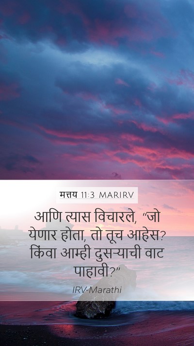 मत्तय 11:3 MARIRV Bible Verse Image