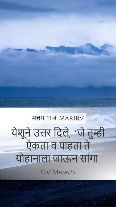 मत्तय 11:4 MARIRV Bible Verse Image