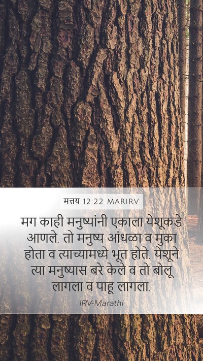मत्तय 12:22 MARIRV Bible Verse Image