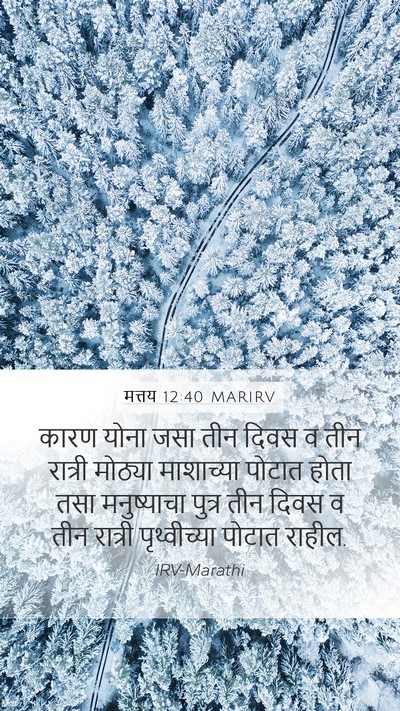 मत्तय 12:40 MARIRV Bible Verse Image