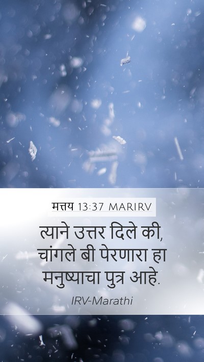मत्तय 13:37 MARIRV Bible Verse Image