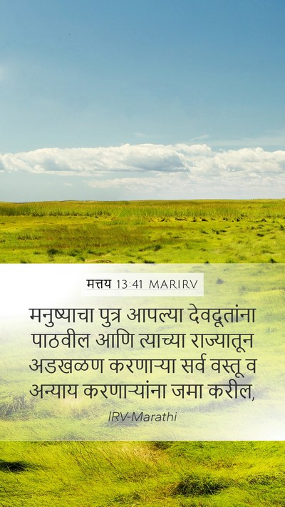मत्तय 13:41 MARIRV Bible Verse Image