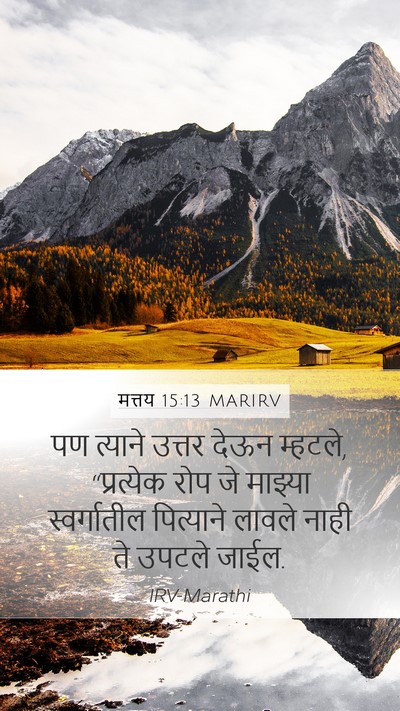 मत्तय 15:13 MARIRV Bible Verse Image