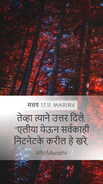 मत्तय 17:11 MARIRV Bible Verse Image