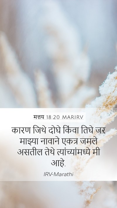 मत्तय 18:20 MARIRV Bible Verse Image