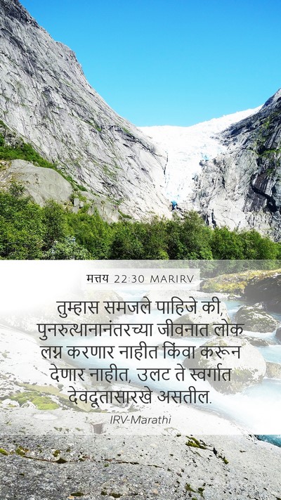 मत्तय 22:30 MARIRV Bible Verse Image