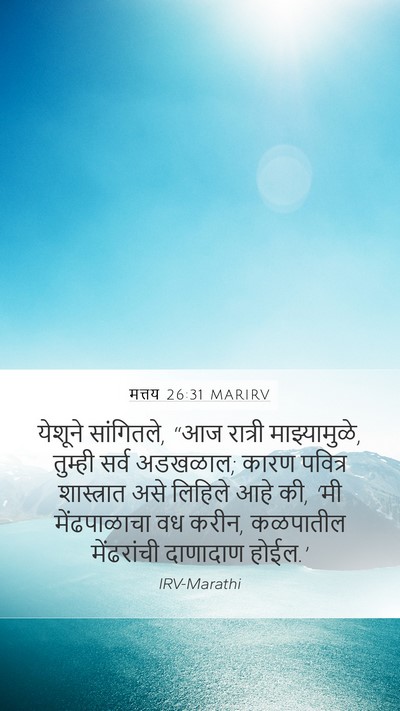 मत्तय 26:31 MARIRV Bible Verse Image
