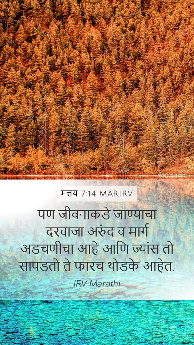 मत्तय 7:14 MARIRV Bible Verse Image