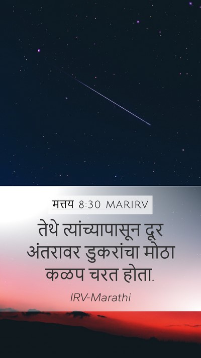 मत्तय 8:30 MARIRV Bible Verse Image