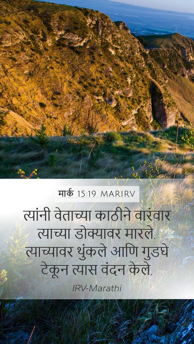 मार्क 15:19 MARIRV Bible Verse Image