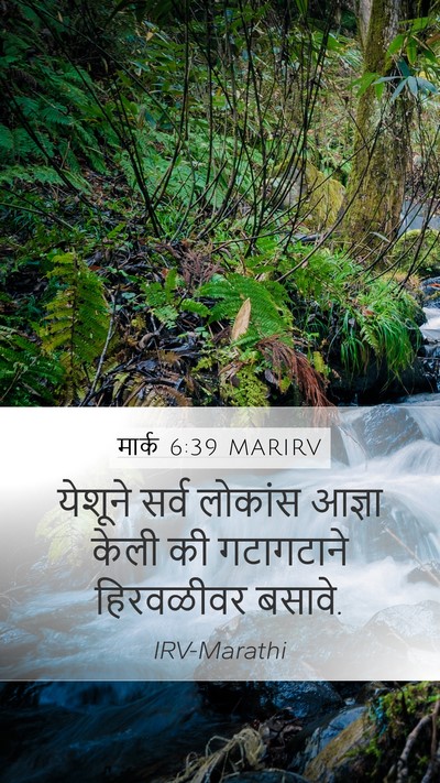 मार्क 6:39 MARIRV Bible Verse Image