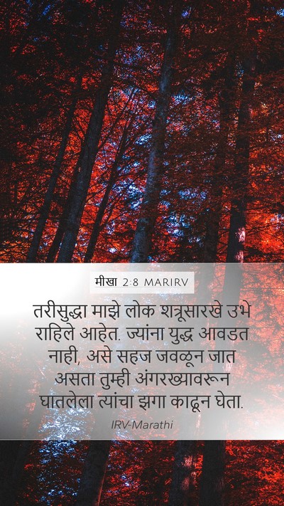मीखा 2:8 MARIRV Bible Verse Image