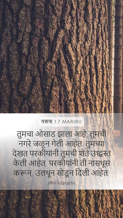 यशया 1:7 MARIRV Bible Verse Image