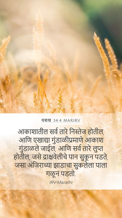 यशया 34:4 MARIRV Bible Verse Image