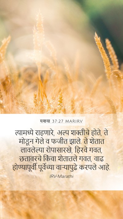 यशया 37:27 MARIRV Bible Verse Image