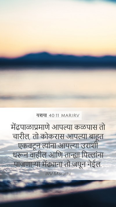 यशया 40:11 MARIRV Bible Verse Image