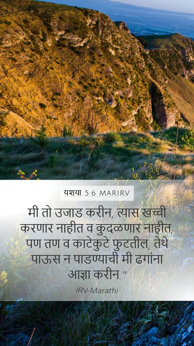 यशया 5:6 MARIRV Bible Verse Image