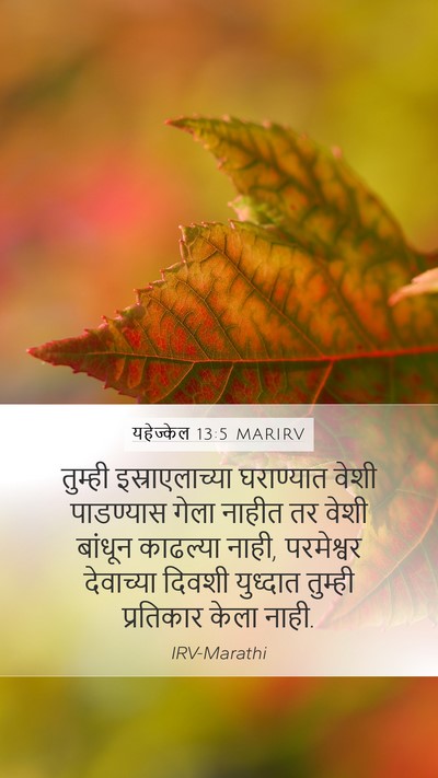 यहेज्केल 13:5 MARIRV Mobile Phone Wallpaper - तुम्ही - Mobile Bible Verse Wallpaper