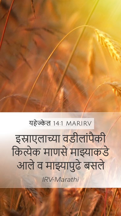 यहेज्केल 14:1 MARIRV Bible Verse Image