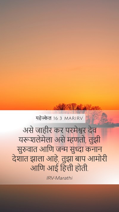 यहेज्केल 16:3 MARIRV Mobile Phone Wallpaper - असे जाहीर कर - Mobile Bible Verse Wallpaper