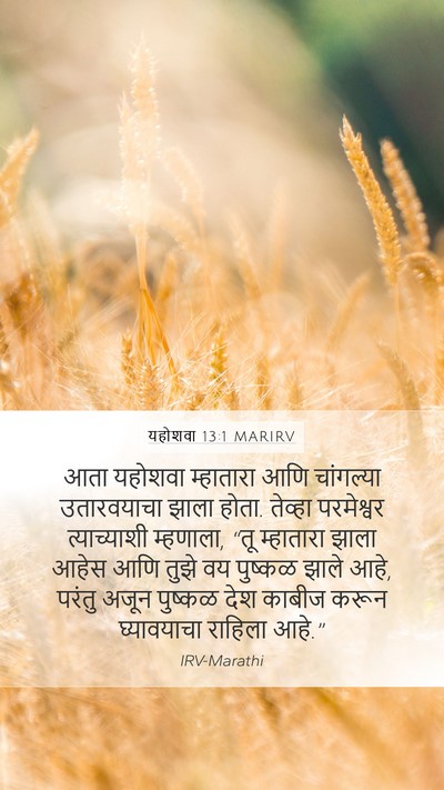 यहोशवा 13:1 MARIRV Bible Verse Image