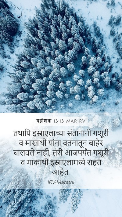 यहोशवा 13:13 MARIRV Bible Verse Image