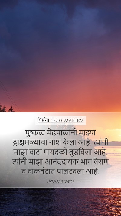 यिर्मया 12:10 MARIRV Bible Verse Image