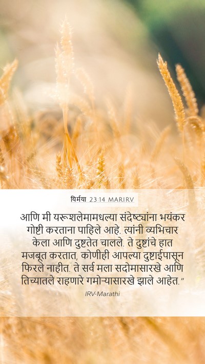 यिर्मया 23:14 MARIRV Bible Verse Image