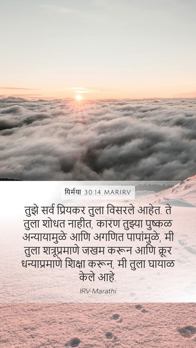 यिर्मया 30:14 MARIRV Bible Verse Image