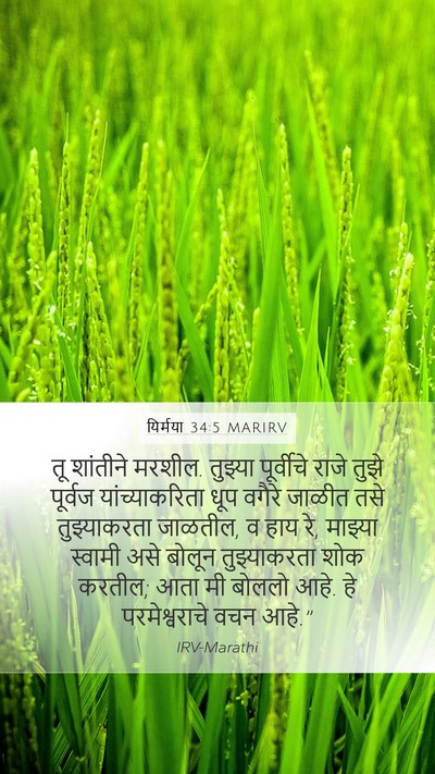 यिर्मया 34:5 MARIRV Bible Verse Image
