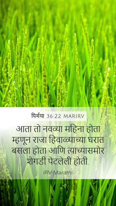 यिर्मया 36:22 MARIRV Bible Verse Image