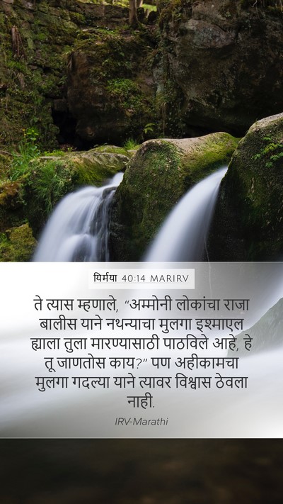 यिर्मया 40:14 MARIRV Bible Verse Image
