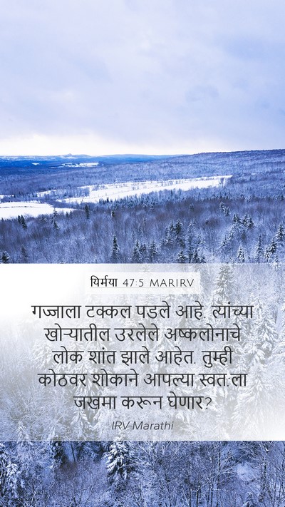 यिर्मया 47:5 MARIRV Bible Verse Image