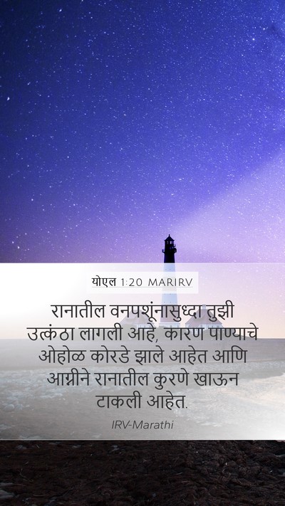 योएल 1:20 MARIRV Bible Verse Image