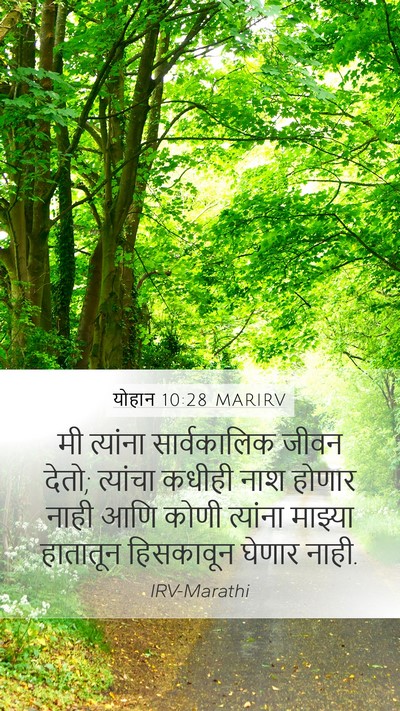 योहान 10:28 MARIRV Bible Verse Image
