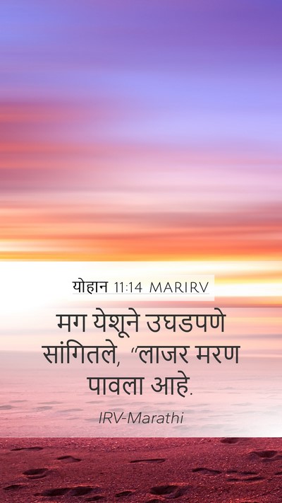 योहान 11:14 MARIRV Bible Verse Image