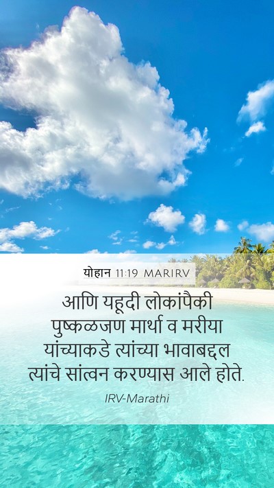 योहान 11:19 MARIRV Bible Verse Image