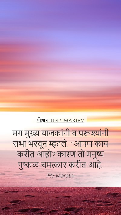 योहान 11:47 MARIRV Bible Verse Image