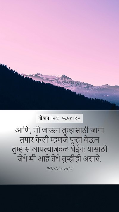 योहान 14:3 MARIRV Bible Verse Image