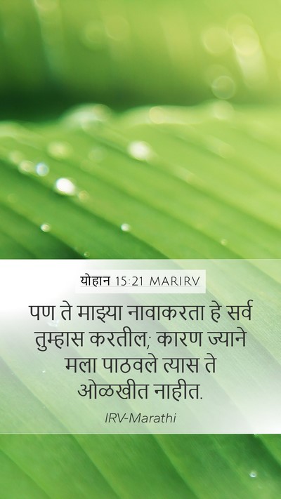 योहान 15:21 MARIRV Bible Verse Image